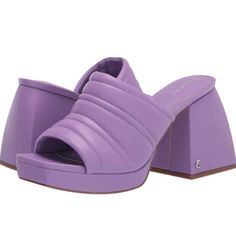 Women’s Platforms, Slides, Sandals, Heels, Mules Circus Ny By Sam Edelman Style Name: Marlie Platform Color: Lilac, Light Purple Size 8 Square Toe Puffer Like Upper Beveled Chunky Heel Measures Approximately 3.75” Platform Approximately 0.75” New Condition Xmas Wishlist, Funky Shoes, Girl Accessories, Platform Mules, Lazy Oaf, Kawaii Style, Aesthetic Shirts, Platform Heels Chunky, Dream Style