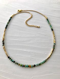 Turquoise Necklace Choker Tiny Beaded Gemstone Necklace Green Stone & Gold Necklace Short African Turquoise Necklace Handmade Jewelry - Etsy Gold Adjustable Minimalist Turquoise Necklace, Minimalist Adjustable Gold Turquoise Necklace, Adjustable Minimalist Gold Necklace, Handmade Dainty Gold Turquoise Necklace, Dainty Handmade Gold Turquoise Necklace, Adjustable Gold Turquoise Necklace With Round Beads, Adjustable Gold Turquoise Necklace With Gemstone, Adjustable Gold Turquoise Gemstone Necklace, Adjustable Gold Single Strand Turquoise Necklace