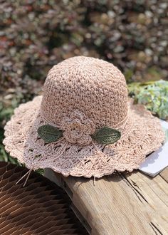 Handmade Khaki Floral Leaf Straw Woven Floppy Sun HatMade of fine Straw Woven.Hat Circumference: 58cm/22.62". Matches easily with daily hairstyle, dresses & Shirts Floppy Sun Hat, Woven Hat, Floppy Sun Hats, Daily Hairstyles, Sun Hat, Sun Hats, Straw, Sun, Hats