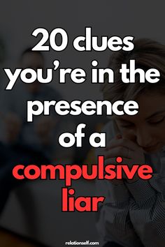 Compulsive liars can be hard to spot. Use these 20 clues to identify if someone is consistently deceiving you. Compulsive Liar Quotes, Compulsive Liar, Trust Your Gut, Personal Responsibility, Broken Promises, Trust Your Instincts