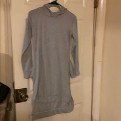 Brand New Ladies Dress Never Worn,Size Small,Very Cute Hoodie Dress Cute Hoodie, Ladies Dress, Hoodie Dress, Gray Dress, Hoodies Womens, Colorful Dresses, Brand New, Womens Dresses, Grey