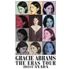 an advertisement for the exhibition, grace braams the erase tour in canada on march 24, 2011