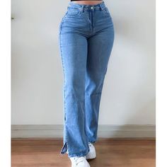 ADVBRIDGE High Waist Straight Leg Jeans Women Slim Cigarette Pants Y2k streetwear Vintage Trousers Dongdaemun Korean Style Pants Korean Style Pants, Straight Leg Jeans Women, Army Boots, Pants Y2k, Womens Mary Janes, Vintage Trousers, Beige Shoes, Style Pants, Jeans Women