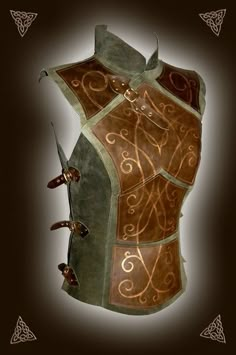 Elven Clothing, Fantasy Armor, Dress Pin, Medieval Fantasy