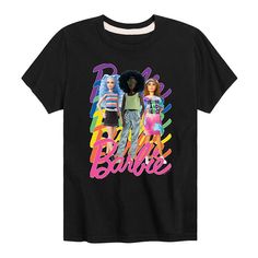 Add a playful touch to your wardrobe with this Barbie Pride Rainbow tee.BARBIE™ and associated trademarks and trade dress are owned by, and used under license from, Mattel. ©2023 Mattel. Add a playful touch to your wardrobe with this Barbie Pride Rainbow tee.BARBIE™ and associated trademarks and trade dress are owned by, and used under license from, Mattel. ©2023 Mattel. FEATURES Crewneck Short sleevesFABRIC & CARE Cotton, polyester Machine wash Imported Size: Small. Color: Black. Gender: male. Trendy Graphic Print T-shirt For Playwear, Black T-shirt With Graphic Print For Casual Wear, Black Short Sleeve T-shirt, Playful Black T-shirt For Spring, Playful Black T-shirt With Graphic Print, Black Short Sleeve T-shirt For Play, Black Short Sleeve T-shirt For Playwear, Rainbow Print Short Sleeve T-shirt, Black Short Sleeve T-shirt With Rainbow Print