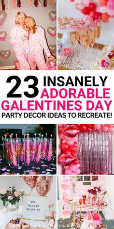 galentines day ideas Galentines Party Ideas, Galentines Party Decor, Galentines Day Ideas, Day Party Decor, Party Decor Ideas, Valentines Games, Galentines Party, Valentine's Day Games, Couple Games