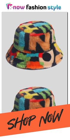 colour Fashion Casual Print Hats Multicolor Wide Brim Bucket Hat For Winter, Handmade Multicolor Funky Hats, Vintage Multicolor Wide Brim Bucket Hat, Handmade Multicolor Retro Bucket Hat, Funky Multicolor Bucket Hat, Colour Fashion, Funky Fashion, Crochet Hat Pattern, Crochet Hat