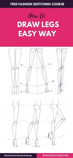 how to draw legs easy way