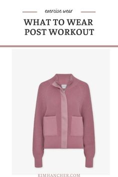 Create a pulled together look post workout by layering this warm cozy sweatshirt. This dusty pink is a beautiful color and will take you form the gym to all the errands you need to run after. Check out the blog post for more post workout and during workout wear. Post Workout Outfit, After Gym Outfit, Cozy Sweatshirts, Post Workout