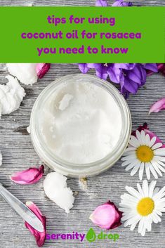 Rosacea is a very visible condition which can cause people with it to lose their confidence, become introverted and reclusive and even affect the quality of their life. Coconut oil has been used extensively by many people to combat rosacea for quite a while now. Here is how. #carrieroil #coconutoil #recipes #roseoil #rosehipoil #skin #teatreeoil Homemade Lotions, Castor Oil For Skin, Coconut Oil Hair Growth, Castor Oil Benefits, Are Essential Oils Safe, Coconut Oil For Skin, Introverted, Organic Health