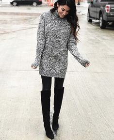 40 Ways to Style Leggings! - The Sister Studio Dress Up Black Leggings, Sweater Dress With Leggings, Dress With Leggings