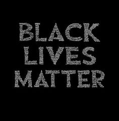 the words black lives matter written in white on a black background