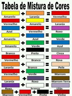 an image of the names and colors in spanish