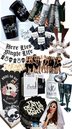 Bride or die/Till death do us party bachelorette/hen do inspiration Bachelorette Theme Ideas, Team Bride Bachelorette, Hens Ideas, Bachelorette Party Planner, White Bachelorette, Bachelorette Decor, Bachelorette Theme, Bachelorette Party Weekend