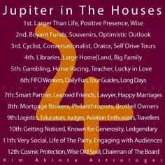 the poster for jupter in the houses