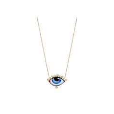 14K yellow gold "Russe Grand Bleu" diamond necklace with a big blue enameled eye and white (0.070ct) brilliant cut Diamonds. Big Blue, Brilliant Cut Diamond, Diamond Necklace, Diamond Cuts, Gold Necklace, Diamonds, Yellow Gold, Pendant Necklace, Yellow