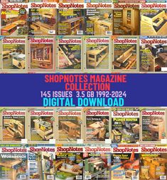 the covers of magazines with pictures of wooden furniture and accessories on them, all in different colors