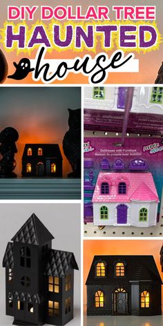 halloween haunted house made from dollar tree doll house Dollar Tree Haunted House, Dollar Tree Halloween, Halloween Decoration, Haunted House, Dollar Tree, Make It, Halloween Decorations, Halloween