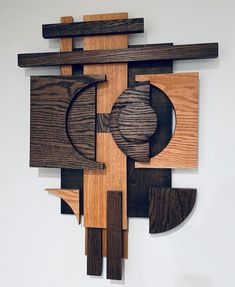 a piece of art made out of wood