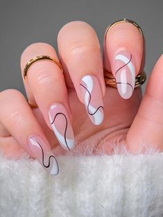 Love black and white nails? Sharing the most classy black and white nail designs and ideas that are perfect for every occasion. Her Nails, Black Nail, White Nail, Nail Designs, Nail Art, Pink, Gold