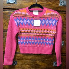 No Comment Girls Fuchsia Fair Isle Crewneck Sweater Size Medium 10/12 Color Fuchsia Retail $30 Brand New With Tags Fast Shipping Bundle To Save More Don't Have A Poshmark Account? Use My Code Sassycasey20 When You Sign Up To Receive A $10 Credit To Use On Your First Purchase Playful Pink Crew Neck Sweater, Pink Fair Isle Pattern Top For Fall, Casual Pink Tops With Fair Isle Pattern, Pink Fair Isle Pattern Sweater For Fall, Pink Fair Isle Sweater For Fall, Casual Pink Fair Isle Pattern Tops, Pink Crew Neck Sweater With Fair Isle Pattern, Pink Fair Isle Crew Neck Sweater, Pink Fair Isle Pattern Sweater