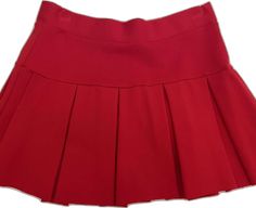 Red Skort For School In Spring, Red Fitted Bottoms For School, Red Mini Length Bottoms For School, Red Mini Bottoms For School, Red Pleated Skirt For School In Spring, Casual Red High-waisted Pleated Skirt, Red High Waist Casual Pleated Skirt, Red Fitted Short Tennis Skirt, Red Mini Tennis Skirt For School