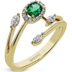 Simon G. Modern Enchantment Green Emerald Multi-Layer Contemporary Ring Featuring One 0.28 Carat Oval Cut Blue Sapphire, 0.16 Carats of Marquise Shaped Diamonds, and 0.07 Carats of Round Cut Diamonds. Style LR2265-Y Colorful Gemstones, David Yurman Bracelet, Marquise Shape Diamond, Layered Rings, Emerald Diamond Ring, Jewelry Appraisal, Contemporary Ring, 18k Gold Ring, Marquise Diamond