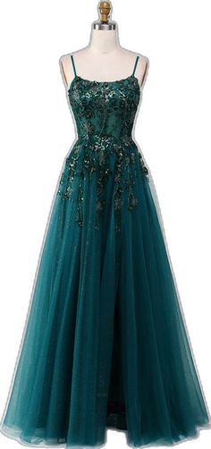 Green Maxi Dress For Gala During Prom Season, Elegant Tulle Long Gown, Elegant Tulle Maxi Evening Dress, Elegant Tulle Maxi Length Evening Dress, Elegant Maxi Length Tulle Evening Dress, Floor-length Tulle Gown For Banquet, Elegant Green Ball Gown, Floor-length Tulle Evening Dress, Elegant Tulle Maxi Dress For Prom