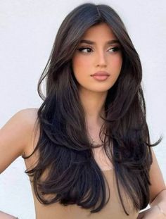 Cortes de Cabelo Borboleta Butterfly Haircut Long Dark Hair