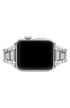 Turn your Apple Watch into a luxe piece of jewelry with this tapered steel bracelet framed by LAGOS' signature Caviar beading. Style Name:Lagos Smart Caviar Stainless Steel Watchband For Apple Watch. Style Number: 5896109. Apple Watch Style, Lagos Jewelry, Apple Watch Bracelets, Latest Watches, Stainless Steel Watch, Apple Watch Series, Steel Bracelet, Watch Brands, Silver Band