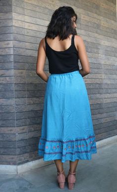 High low skirt for women/Turquoise linen maxi skirt/Long skirt/Custom made/Made to order/plus size Turquoise Flowy Long Skirt, Turquoise Long Skirt For Spring, Long Turquoise Skirt For Summer, Turquoise Long Skirt For Summer, Blue Linen Long Skirt, Ruffles Skirt, Linen Maxi Skirt, Ruffle Skirts, Comfort Clothing