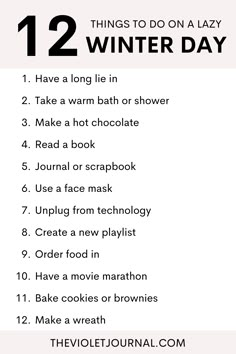 Are you looking for some new hobbies to take up this Christmas? Check out these 12 things to do at home on a lazy winter day. You don't even have to leave the house! Lazy Day Things To Do, Things To Do In Holidays At Home, Cozy Things To Do At Home, New Hobbies To Try At Home, Things To Do In The Winter, Lazy Day Activities, Winter Hobbies, Cozy Hobbies, Morning Journal Prompts