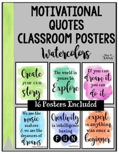 a poster with the words, motivation and sayings for teachers to use in their classroom