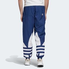 adidas originals Big Trefoil Track Pants Night Maeine logo FM9895 Nylon Pants, Cool Outfits For Men, Adidas Pants, Adidas Logo, Track Pants, Drawstring Waist, Parachute Pants, Adidas Originals, Jogging