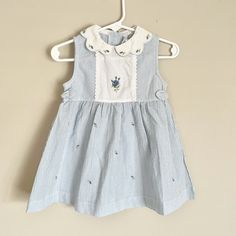 Beautiful Blue And White Spring Dress Blue Fitted Sleeveless Dress For Dress-up, Sleeveless Sundress For Spring Playdate, Blue Cotton Sleeveless Dress For Spring, Spring Light Blue Cotton Sleeveless Dress, Light Blue Cotton Sleeveless Dress For Spring, Blue Cotton Sleeveless Dress With Ruffles, Sleeveless Sundress For Spring Dress-up, Blue Cotton Sleeveless Sundress, Spring Sleeveless Dress For Playdate