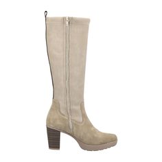 Rieker Y2255 Women's Boots, Beige Rieker Y2255 Women's Boots, Beige Stay stylish and comfortable with the Rieker Y2255 women's boots in beige. These boots feature a sleek design with a 7cm funnel heel, making them perfect for any occasion. The narrow to regular fit ensures a comfortable wear, while the removable insole adds convenience.  Designed for durability, these boots have a synthetic leather upper and lining, along with a rubber sole for added traction. Ideal for the autumn/winter season, these boots are easy to maintain - simply brush off dust and dirt with a soft shoe brush or a damp cloth. Beige Boots With Removable Insole And Medium Width, Beige Heeled Boots With Reinforced Heel For Winter, Beige Boots With Reinforced Heel For Winter, Beige Boots With Removable Insole For Fall, Winter Beige Heeled Boots With Reinforced Heel, Beige High Heel Boots With Suede Lining, Winter Beige Suede Heeled Boots, Beige Boots With Reinforced Heel And Round Toe, Beige High Heeled Boots With Reinforced Heel