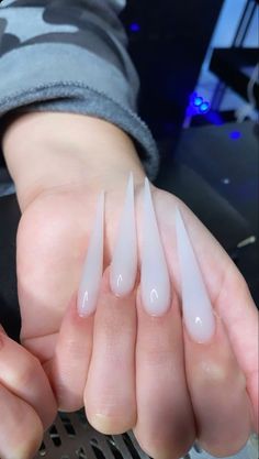 White Stiletto Nails, Punk Nails, Stiletto Nails Designs, Long Acrylic Nails Coffin, Art Brush