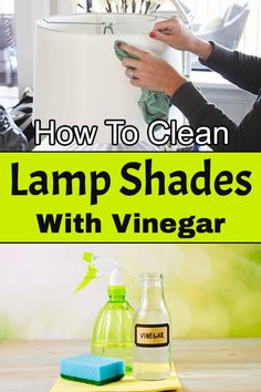 how to clean lamp shades with vinegar