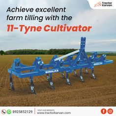 an advertisement for the tractor cultivator brand, which is now available in india