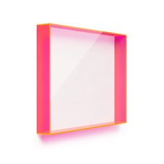 "Get this Wexel Art 18\" x 24\" x 3\" UV Grade Acrylic Backless Shadowbox Lid at Michaels. com. Simply pair with your preferred backing, whether wood, canvas, or another material of your choice. Choose from three gorgeous accent colors: Neon Pink, Neon Orange, and Sea Glass in a shadowbox made to fit over 18\" x 24'' canvases. These shadowbox lids are just that - lids, so choose your own backing whether it be wood, canvas, or something else entirely! These Lucite lids have a depth of 3\" and are Pink Neon, Wood Canvas, Shadow Boxes, Color Box, Neon Orange, Art Display, Display Case, Accent Colors, Christmas List