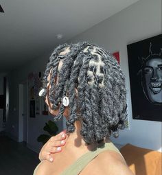 Retwist Styles For Short Locs, Loc Knot Bob, Beautiful Locs, Beautiful Dreadlocks, Short Locs Hairstyles, Faux Locs Hairstyles, Dreadlock Styles, Hair Knot, Loc Journey