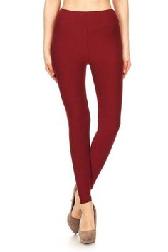 Yoga style banded lined solid knit legging Micro-fiber material fabric High waist Very good stretch One size (Fits S-L) 92% Polyester 8% Spandex Yoga Style, Best Stretches, Knit Leggings, Yoga Fashion, Good Stretches, Black Leggings, High Waist, Black And Red, High Waisted