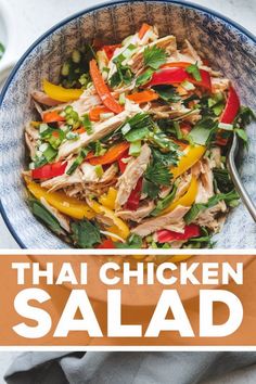 Add some zing to your salad routine with this Thai-inspired chopped chicken salad! 🥗🌶️ Bursting with vibrant flavors and fresh ingredients, this salad is perfect for a light and satisfying meal. #ThaiChickenSalad #HealthySaladRecipe