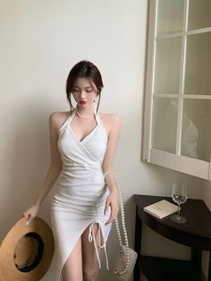 Brand Name: mumuziOrigin: CN(Origin)Sleeve Style: Spaghetti StrapSilhouette: AsymmetricalNeckline: V-NeckDecoration: NONEStyle: CasualDresses Length: Above Knee, MiniMaterial: CottonMaterial: polyesterAge: Ages 18-35 Years OldSeason: SummerClosure Type: PulloverType: RegularRelease Date: Summer 2021Fabric Type: KnittingMaterial Composition: Natural fiberWaistline: empirePattern Type: SolidProfile Type: AModel Number: women dressSleeve Length(cm): SleevelessGender: WOMEN Fitted Strappy Halter Dress, Summer Bodycon Bandage Midi Dress, Fitted Sling Mini Dress For Summer, Fitted Ruched Halter Dress With Spaghetti Straps, White Fitted Halter Neck Suspender Dress, Fitted Strappy Halter Dress For Summer, Summer Ruched Bodycon Halter Dress, Fitted Solid Color Halter Neck Dress, Fitted Halter Neck Solid Color Dress