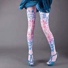 All tights are made to order and are ready to ship within 6 business days after payment is received. Shipping itself usually takes 7-20 business days. If you're in a hurry, please purchase a shipping upgrade upon checkout. We are extremely proud to introduce our new collection! Absolutely stunning Fey tights printed on light pink. One size. Fits from XS up to L From about 150cm to about 167cm height Full length. Closed toe. Thickness: 50 DEN Soft and comfortable microfiber tights/pantyhose. Perf Fitted Pink Footless Tights, Fitted Footless Pink Tights, Pink Stretch Footless Legwear, Pink Stretch Thigh-high Stockings, Pink Tight Footless Legwear, Pink Stretch Footless Hosiery, Pink Fitted Footless Stockings, Pink Footless Tights, Pink Stretch Thigh High Legwear