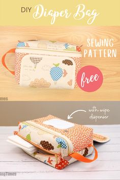 the diy zipper bag sewing pattern with instructions