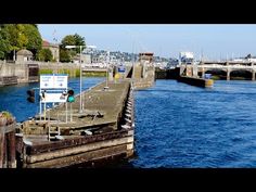 there is a sign on the dock by the water