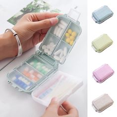 Pill Box Organizer, Alat Makeup, Desain Pantry, Medicine Organization, Pill Container, Medicine Storage, Úložný Box, Medicine Boxes, Pill Organizer