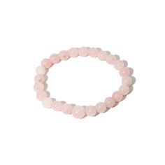 Rose Quartz Stretchy Beaded Bracelet - Prayer Beads - 8mm.Qualities or Properties of Rose Quartz: Stone of unconditional love. One of the most powerful healing stones. Has soothing energy. Fosters empathy, forgiveness & reconciliation. Lowers stress & clears out anger, jealousy & resentment of others. Helps with healing of heart issues & negative emotions. Bead Size: 8mm w/ 10mm Guru Bead Bracelet Length: About 7 inches in the inside diameter for Average Wrists. Hand-strung Spiritual Rose Quartz Stretch Bracelet, Spiritual Hand-strung Rose Quartz Stretch Bracelet, Hand-strung Rose Quartz Crystal Bracelet For Healing, Rose Quartz 8mm Bead Stretch Bracelet As A Gift, Rose Quartz Beaded Bracelets For Healing, Rose Quartz Beaded Bracelet For Meditation, Healing Rose Quartz Beaded Bracelets, Spiritual Round Rose Quartz Stretch Bracelet, Spiritual Rose Quartz Stretch Bracelet