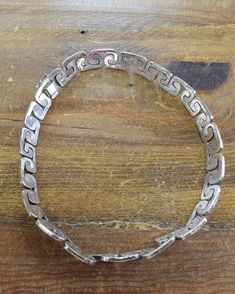 "Vintage Mexican sterling silver choker necklace. The inside of the necklace measures 14 5/8\" on the inside of the necklace when closed. At the widest point the necklace measures 1/2\" wide. The necklace is marked \" TI-13\". \"Mexico\", and \"sterling\". Beautiful sterling silver necklace! Please feel free to ask any questions and thank you for taking a look! NK-11 >" Mexican Necklace, Sterling Silver Choker Necklace, Sterling Silver Choker, Silver Choker Necklace, Silver Choker, Tucson Az, Vintage Mexican, Choker Necklaces, Vintage Turquoise